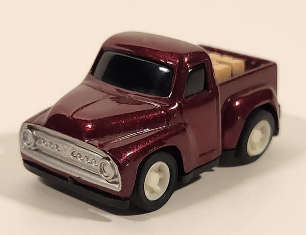 Namco Pickup Truck with Cargo Dark Red Pull Back Die Cast Toy Car Vehicle