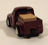 Namco Pickup Truck with Cargo Dark Red Pull Back Die Cast Toy Car Vehicle