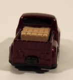 Namco Pickup Truck with Cargo Dark Red Pull Back Die Cast Toy Car Vehicle