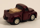 Namco Pickup Truck with Cargo Dark Red Pull Back Die Cast Toy Car Vehicle