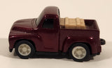 Namco Pickup Truck with Cargo Dark Red Pull Back Die Cast Toy Car Vehicle