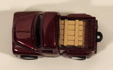 Namco Pickup Truck with Cargo Dark Red Pull Back Die Cast Toy Car Vehicle