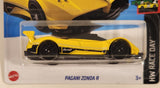 2024 Hot Wheels HW Race Day Pagani Zonda R Yellow Die Cast Toy Car Vehicle New in Package Short Card