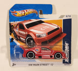 2012 Hot Wheels HW Main Street 12 Amazoom Red Die Cast Toy Car Vehicle New in Package Short Card
