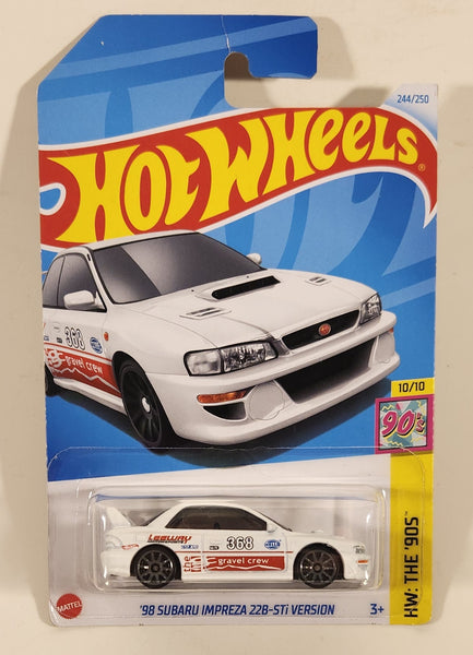 2024 Hot Wheels HW: The '90s '98 Subaru Impreza 22B-STi Version White Die Cast Toy Car Vehicle New in Package