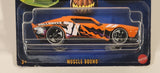 2024 Hot Wheels Exclusive Halloween Fright Cars Muscle Bound Orange Die Cast Toy Car Vehicle New in Package