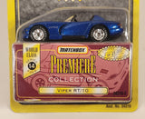 1998 Matchbox Premiere Collection: World Class - Series 14 Dodge Viper RT/10 Metalflake Blue Die Cast Toy Car Vehicle and Box New in Package