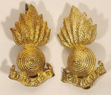 Vintage WWII Royal British Army Artillery Regiment Ubique Shoulder Badge Title Set of 2