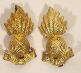 Vintage WWII Royal British Army Artillery Regiment Ubique Shoulder Badge Title Set of 2