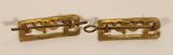 Vintage WWII F de S Les Fusiliers De Sherbrooke Brass Shoulder Badge Title Set of 2
