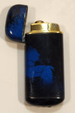 1990s Colibri Style Blue and Black Mixture Butane Lighter