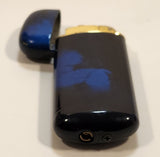 1990s Colibri Style Blue and Black Mixture Butane Lighter