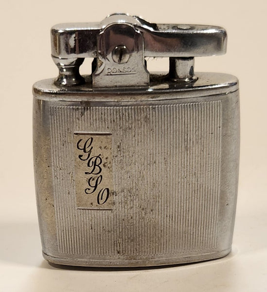 Vintage Ronson Standard Chrome Lighter Made in England Pat 621570