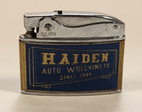 Vintage 1950s Balboa Wellington Haiden Auto Wrecking Since 1909 San Francisco Blue Enamel Lighter