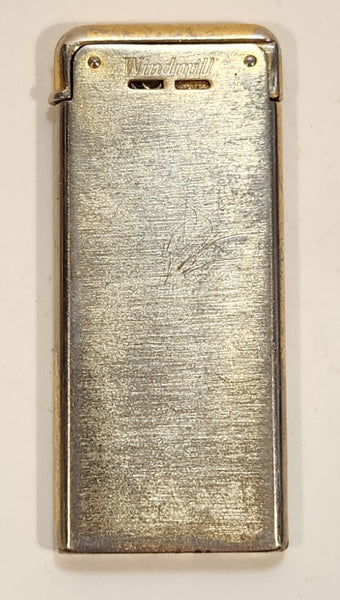 Vintage Colibri Card Lighter Windmill Chrome 5mm Thin Lighter