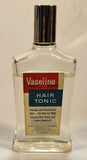 Vintage Chesebrough-Pond's (Canada) Ltd. Markham Ontario Vaseline Hair Tonic 4 Fl oz. Clear Glass Bottle