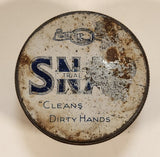 Vintage Snap Hand Cleaner "Cleans Dirty Hands" Small Trial Size Tin Metal Container