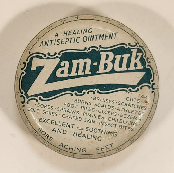 Vintage C. E. Fulford Ltd. Toronto Zam-Buk A Healing Antiseptic Ointment Tin Metal Container
