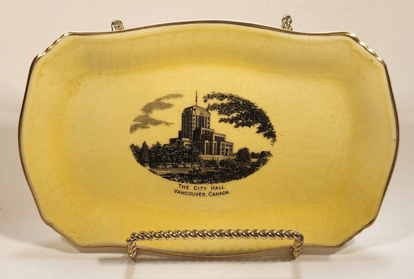 Rare Antique Royal Winton Grimwades The City Hall Vancouver Canada Ceramic Porcelain Souvenir Dish