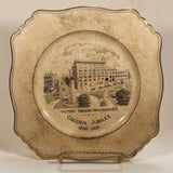 Rare Antique Royal Winton Grimwades 1886-1936 Victory Square Vancouver Canada Golden Jubilee Ceramic Porcelain Souvenir Dish