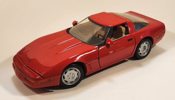 Maisto 1992 Corvette ZR-1 Red 1/18 Scale Die Cast Toy Car Vehicle with Opening Doors Hood Trunk and Removable Roof