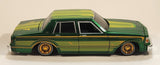 Maisto Lowriders 1987 Chevrolet Caprice Green 1/26 Scale Die Cast Toy Car Vehicle with Opening Doors Hood Trunk