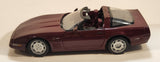 Maisto 1992 Corvette ZR-1 Burgundy Purple 1/18 Scale Die Cast Toy Car Vehicle with Opening Doors Hood Trunk