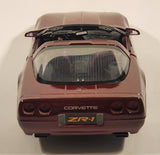 Maisto 1992 Corvette ZR-1 Burgundy Purple 1/18 Scale Die Cast Toy Car Vehicle with Opening Doors Hood Trunk