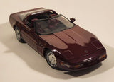 Maisto 1992 Corvette ZR-1 Burgundy Purple 1/18 Scale Die Cast Toy Car Vehicle with Opening Doors Hood Trunk