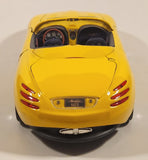 Maisto Mustang Mach III Convertible Yellow 1/18 Scale Die Cast Toy Car Vehicle with Opening Doors Hood Trunk