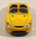 Maisto Mustang Mach III Convertible Yellow 1/18 Scale Die Cast Toy Car Vehicle with Opening Doors Hood Trunk