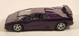 1995 Maisto Special Edition 30th Anniversary Lamborghini Jota Purple 1/18 Scale Die Cast Toy Car Vehicle with Opening Doors Hood Trunk