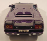 1995 Maisto Special Edition 30th Anniversary Lamborghini Jota Purple 1/18 Scale Die Cast Toy Car Vehicle with Opening Doors Hood Trunk