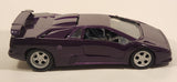 1995 Maisto Special Edition 30th Anniversary Lamborghini Jota Purple 1/18 Scale Die Cast Toy Car Vehicle with Opening Doors Hood Trunk