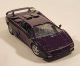 1995 Maisto Special Edition 30th Anniversary Lamborghini Jota Purple 1/18 Scale Die Cast Toy Car Vehicle with Opening Doors Hood Trunk