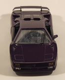 1995 Maisto Special Edition 30th Anniversary Lamborghini Jota Purple 1/18 Scale Die Cast Toy Car Vehicle with Opening Doors Hood Trunk
