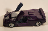 1995 Maisto Special Edition 30th Anniversary Lamborghini Jota Purple 1/18 Scale Die Cast Toy Car Vehicle with Opening Doors Hood Trunk
