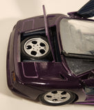 1995 Maisto Special Edition 30th Anniversary Lamborghini Jota Purple 1/18 Scale Die Cast Toy Car Vehicle with Opening Doors Hood Trunk