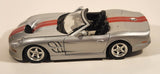 Burago 1999 Shelby Series 1 Silver with Red Stripes 1/18 Scale Die Cast Toy Car Vehicle with Opening Doors Hood