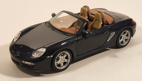 Maisto Porsche Boxster / Boxster S (Type 987) Convertible Dark Green 1/18 Scale Die Cast Toy Car Vehicle with Opening Doors Hood Trunk
