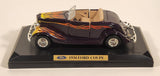 Redbox 1934 Ford Coupe Convertible Purple with Flames 1/24 Scale Die Cast Toy Car Vehicle with Opening Doors Hood Trunk