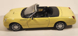 Maisto Ford Thunderbird Yellow 1/18 Scale Die Cast Toy Car Vehicle with Opening Doors Hood Trunk