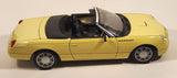 Maisto Ford Thunderbird Yellow 1/18 Scale Die Cast Toy Car Vehicle with Opening Doors Hood Trunk