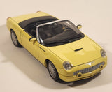 Maisto Ford Thunderbird Yellow 1/18 Scale Die Cast Toy Car Vehicle with Opening Doors Hood Trunk
