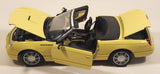 Maisto Ford Thunderbird Yellow 1/18 Scale Die Cast Toy Car Vehicle with Opening Doors Hood Trunk