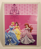 Disney Princess Cinderella Belle Ariel 8 5/8" x 10 5/8" Wood Wall Plaque Picture