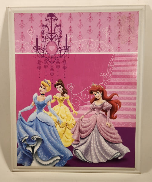Disney Princess Cinderella Belle Ariel 8 5/8" x 10 5/8" Wood Wall Plaque Picture