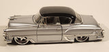 Jada Dub City 1953 Chevrolet Bel Air Silver with Black Roof 1/24 Scale Die Cast Toy Car Vehicle with Opening Doors and Hood