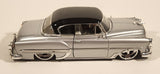 Jada Dub City 1953 Chevrolet Bel Air Silver with Black Roof 1/24 Scale Die Cast Toy Car Vehicle with Opening Doors and Hood