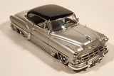 Jada Dub City 1953 Chevrolet Bel Air Silver with Black Roof 1/24 Scale Die Cast Toy Car Vehicle with Opening Doors and Hood